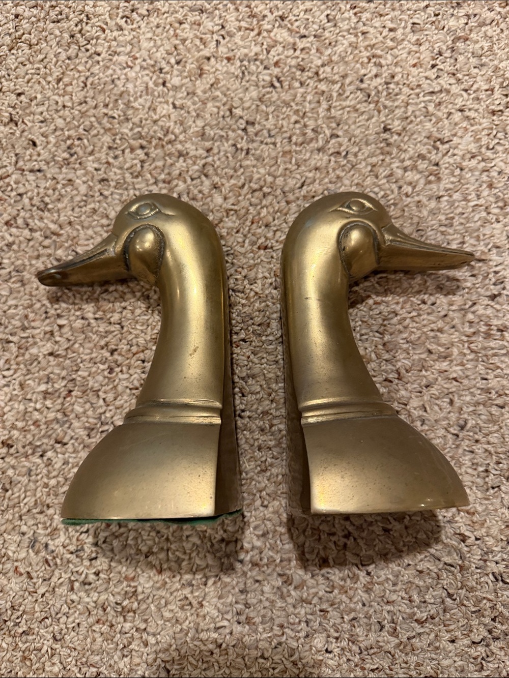 Brass Duck Head Bookends - Pair
Vintage from CBK Korea